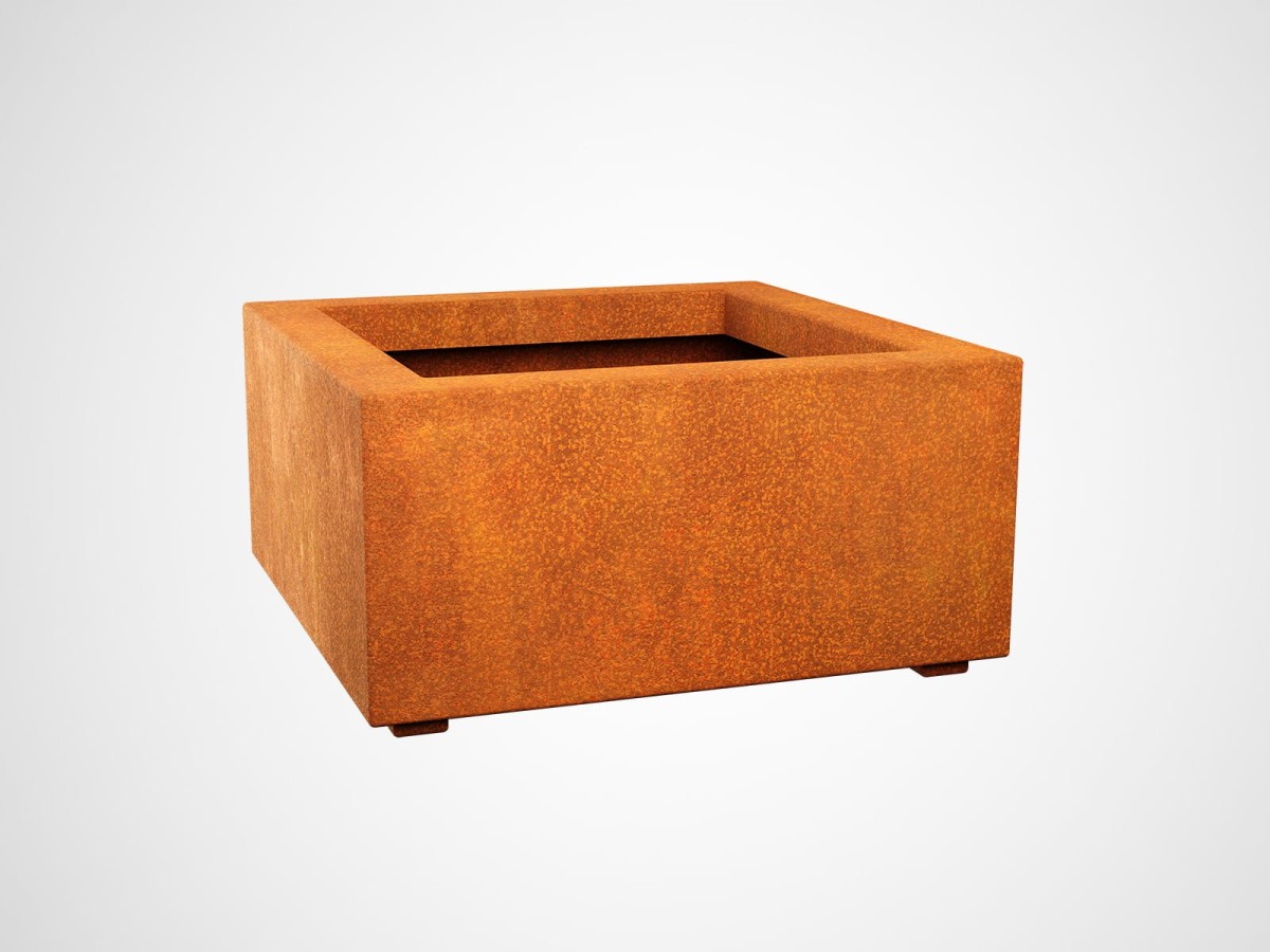 DONICA METALOWA – CORTEN BAJO 2  60x60x30