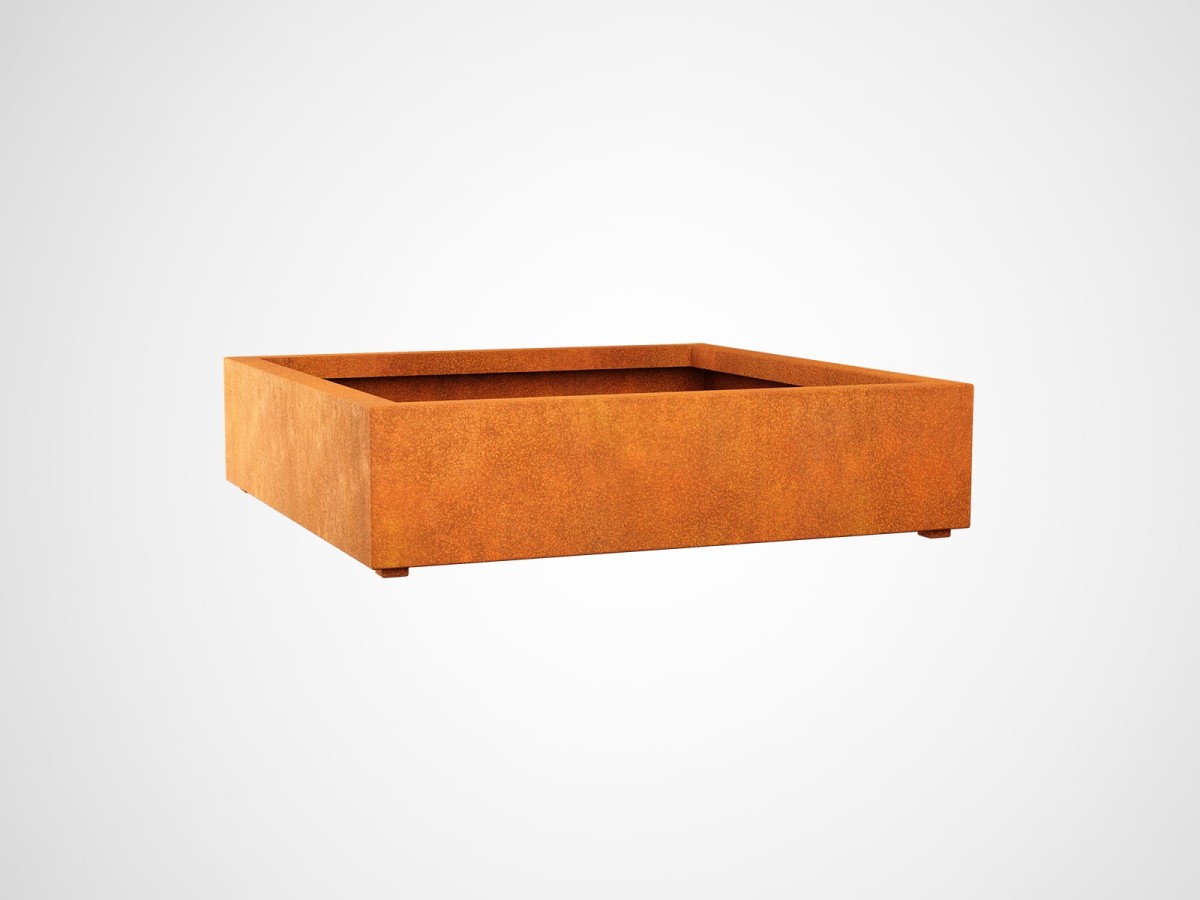 DONICA METALOWA – CORTEN BAJO 4  120x120x30