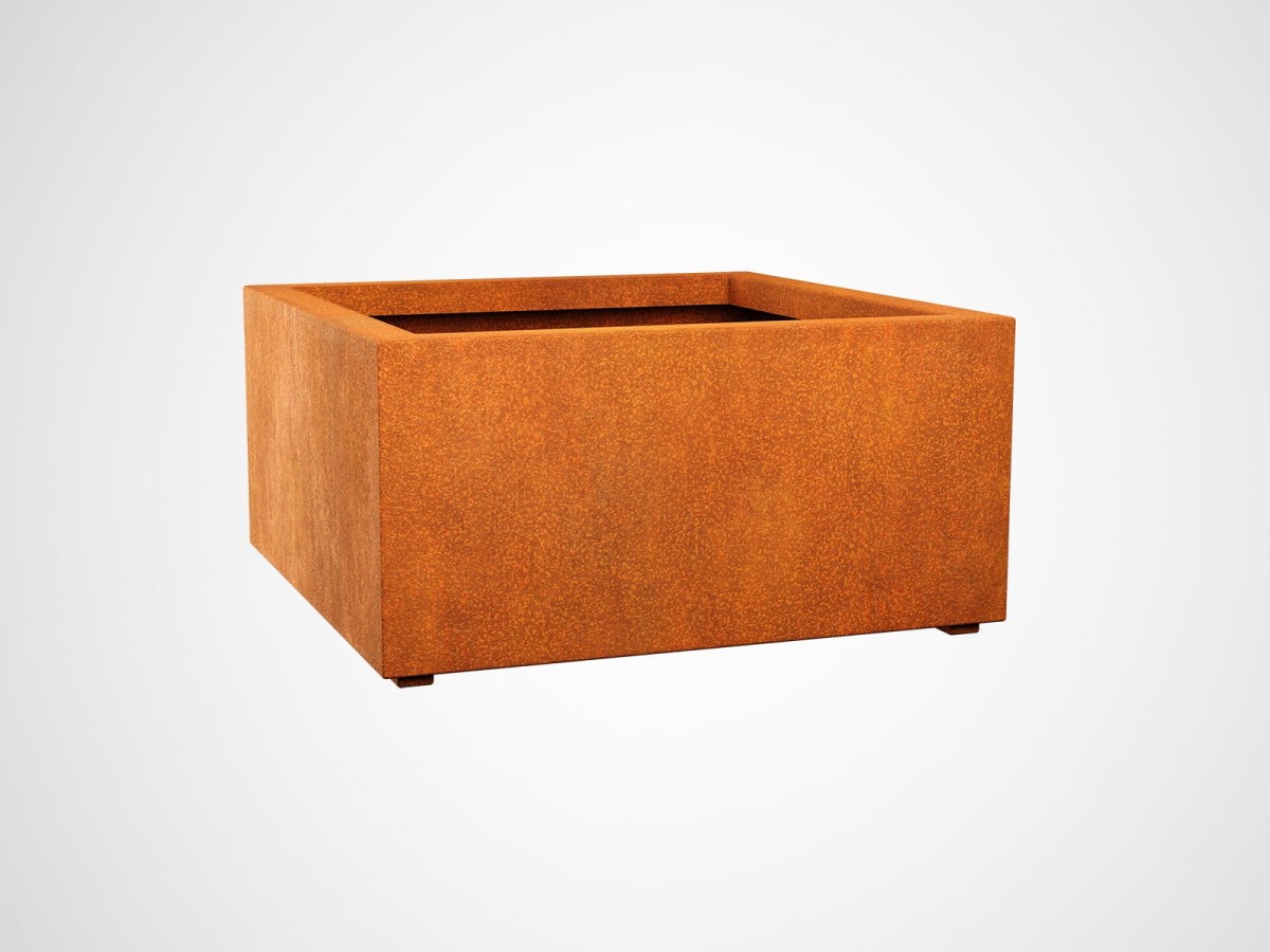 DONICA METALOWA – CORTEN BAJO 6  90x90x45