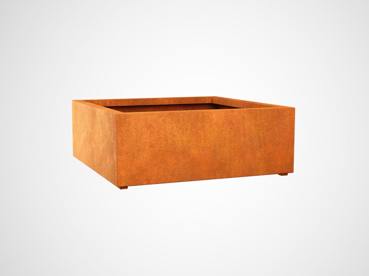 DONICA METALOWA – CORTEN BAJO 7  120x120x45