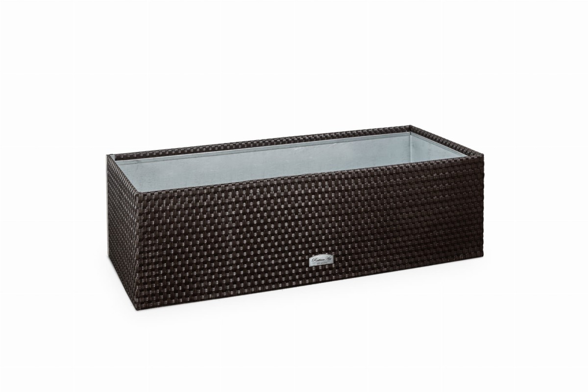 ZIOŁOWNIK RATTAN BEZ SYSTEMU NAWADNIANIA 95X40X30