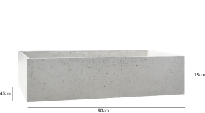 DONICA BETONOWA BOX 90x45x25