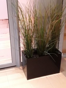 Donica  LARGO 75x28x40 CZARNY POŁYSK 