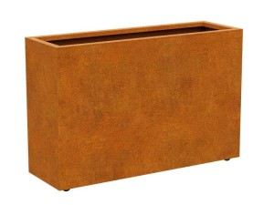 DONICA METALOWA – CORTEN NA KÓŁKACH MOVIL 2 140x45x90