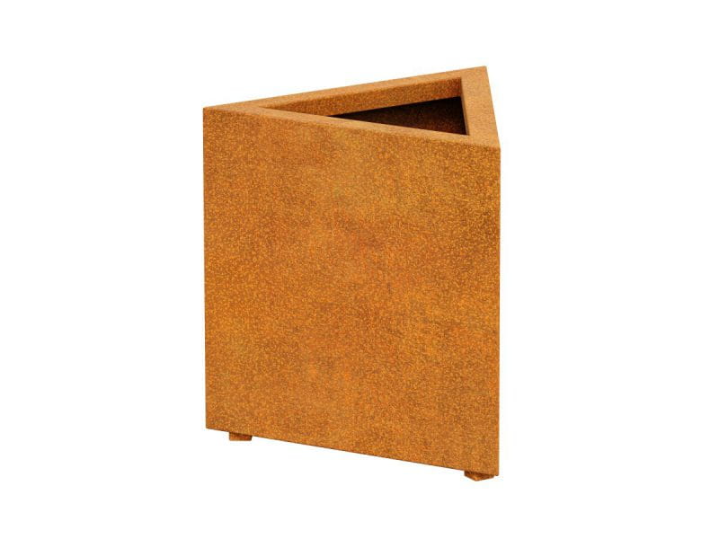 DONICA METALOWA – CORTEN TRÓJKĄTNA TRIANGO 1 60x52x60