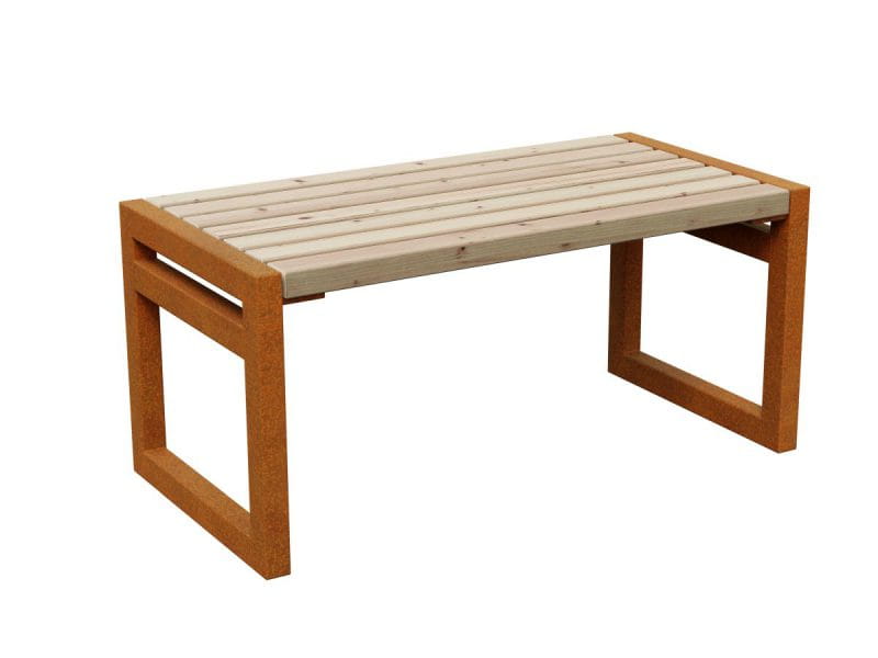 ŁAWKA OGRODOWA/MIEJSKA CORTEN CUADRO 2