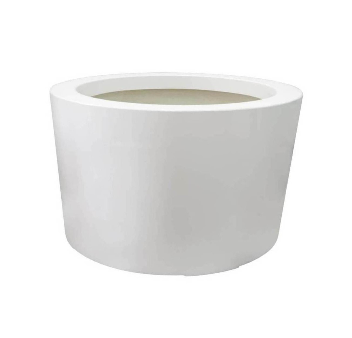Donica  CIRCULO Ø130x100 BIAŁY POŁYSK