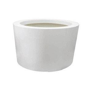Donica  CIRCULO Ø130x100 BIAŁY POŁYSK