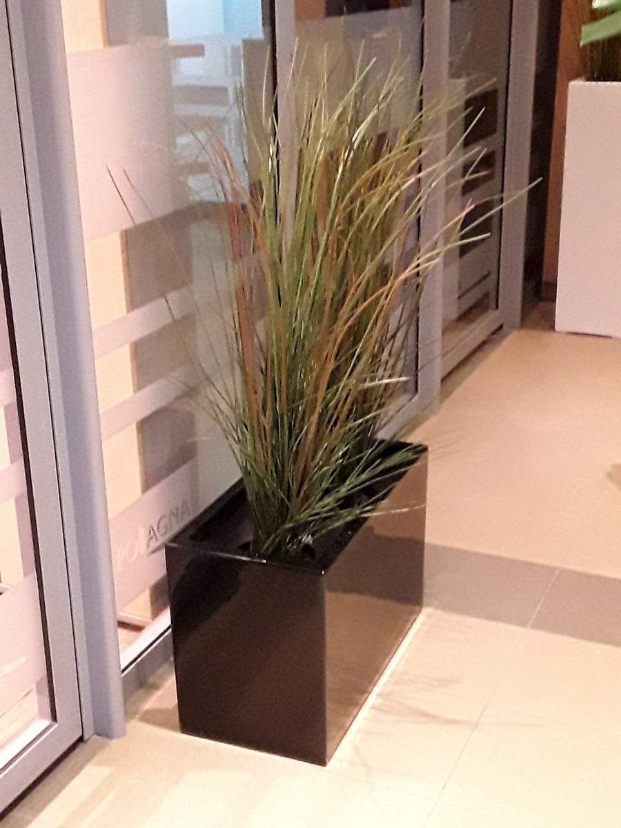 Donica  LARGO 80x38x43 CZARNY POŁYSK