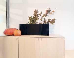 Donica  LARGO 90x28x34 CZARNY POŁYSK  