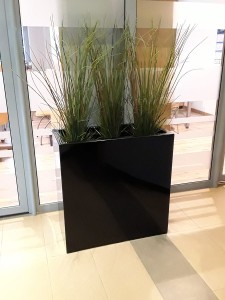 Donica  LARGO 76x30x90 CZARNY POŁYSK 