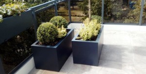 Donica  LARGO 100X45x46 ANTRACYT MAT 