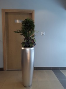Donica  Tivoli  Altezza Ø34X22 H:98  Srebrny mat