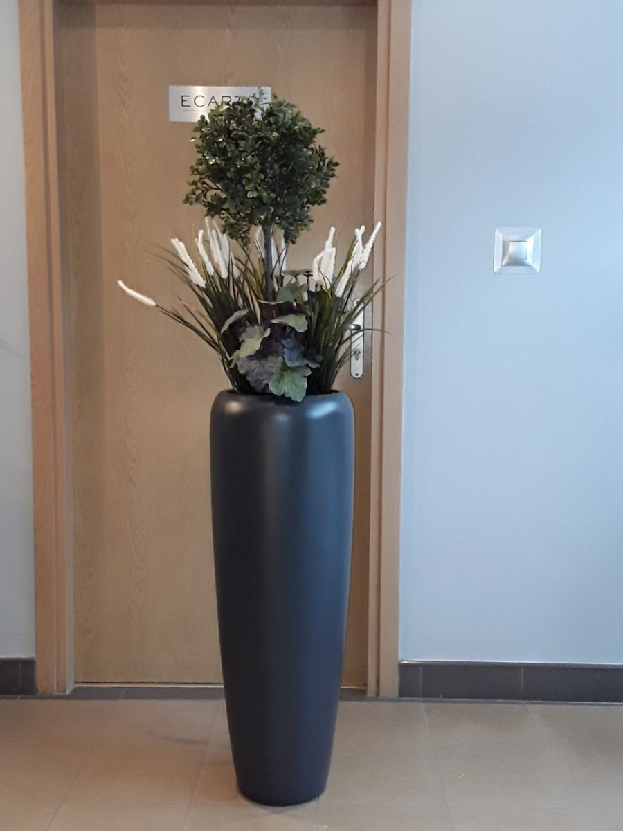 Donica  Tivoli  Altezza Ø34X22 H:98  Antracyt mat