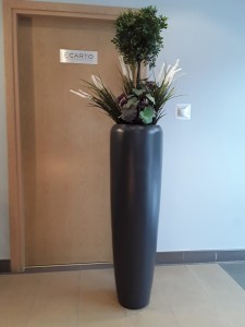 Donica  Tivoli  Alto Ø34X22 H:118  Antracyt mat