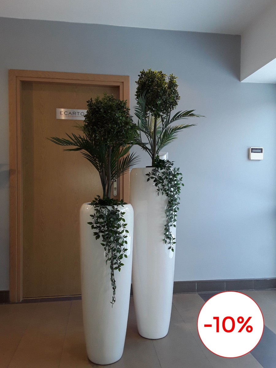 Donica  Tivoli  Altezza + Tivioli Alto Biały połysk