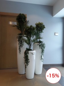 Donica  Tivoli  Paco + Tivoli Altezza + Tivoli Alto Biały połysk