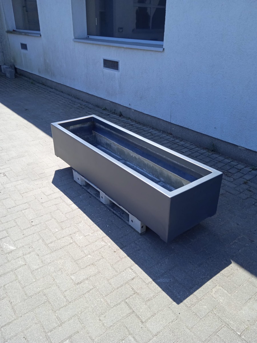 Donica  LARGO 200X50X40 ANTRACYT MAT
