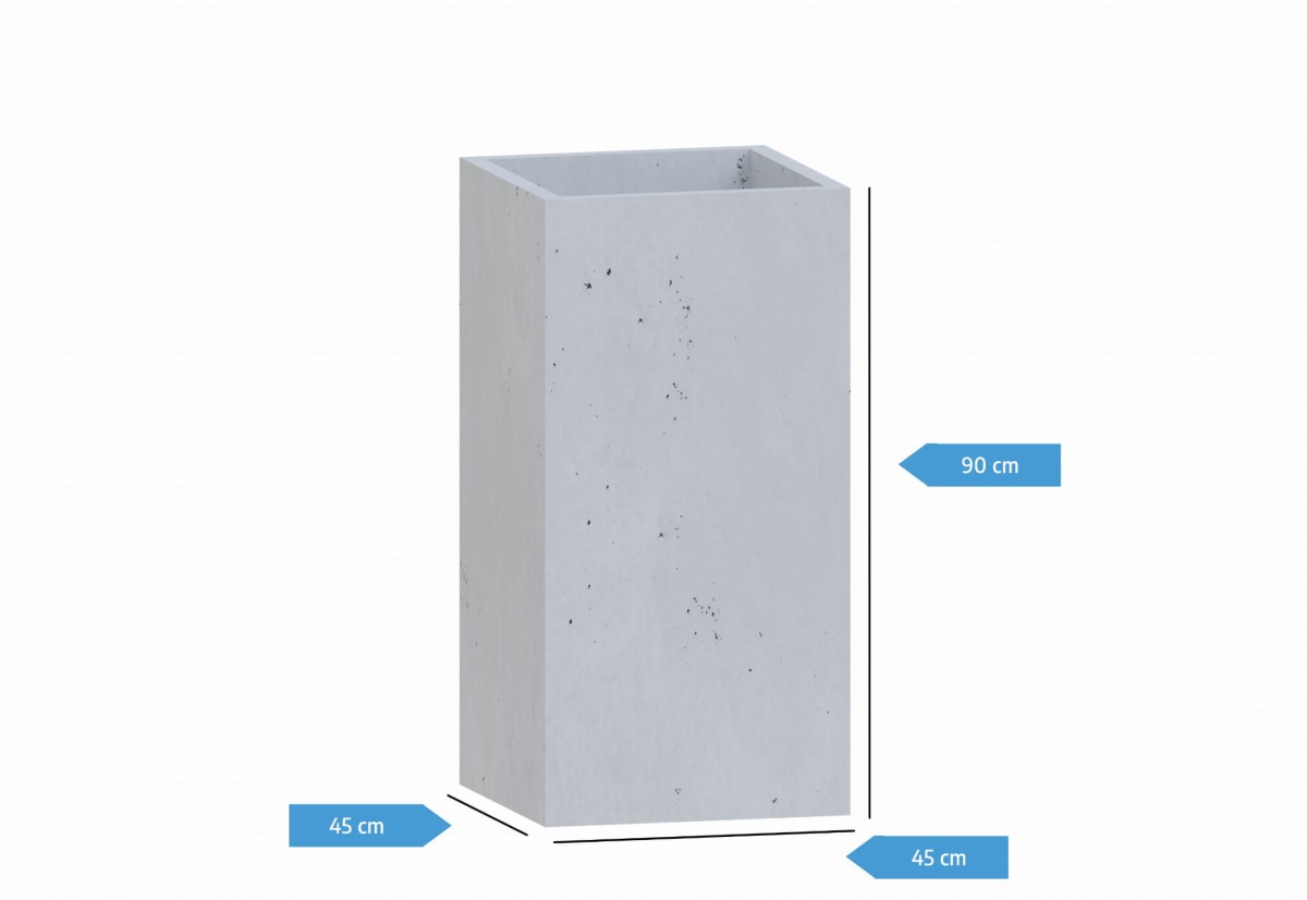 DONICA BETONOWA BOX 45x45x90
