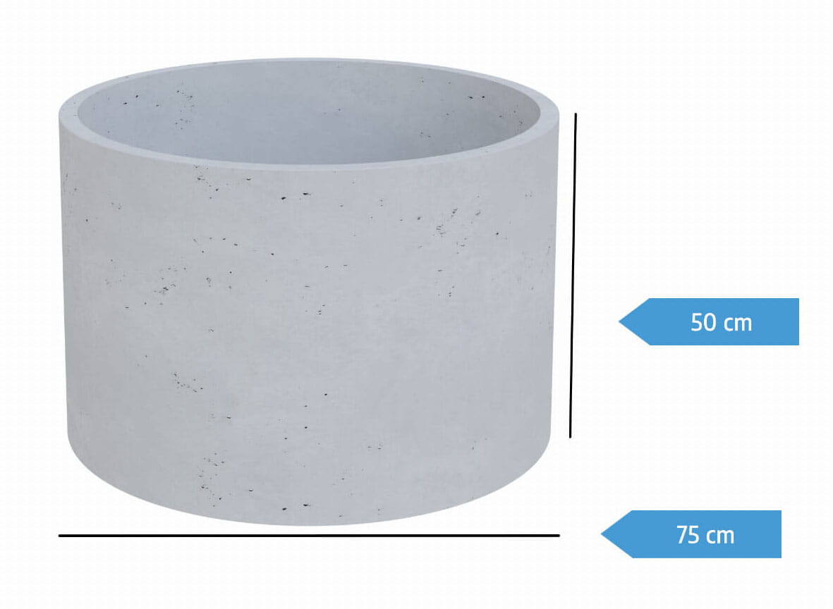DONICA BETONOWA RING Ø75x50