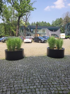 Donica  CIRCULO Ø130x60 ANTRACYT MAT