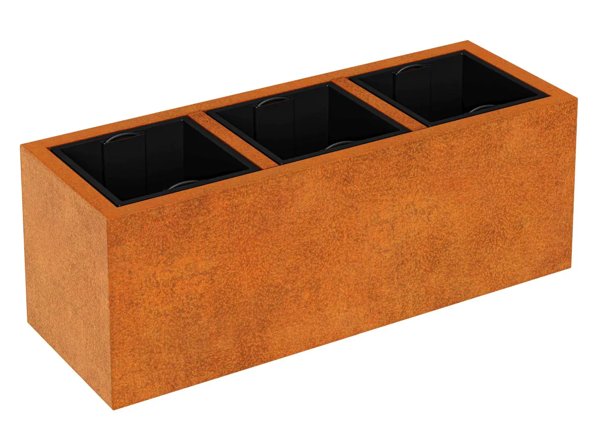 DONICA METALOWA – CORTEN DEPO 9 125x45x45