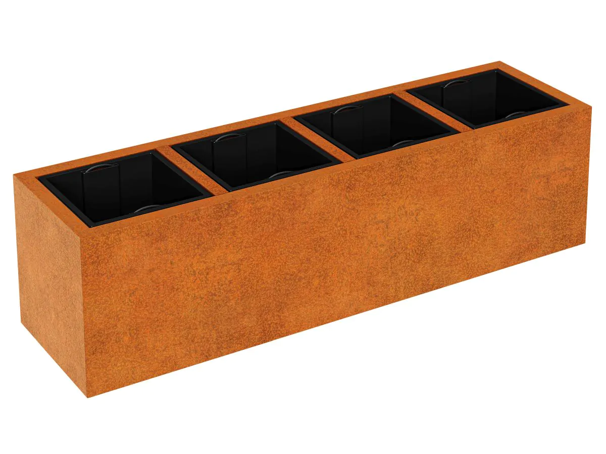 DONICA METALOWA – CORTEN DEPO 13 165x45x45
