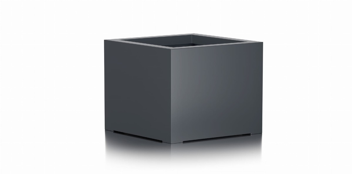 Donica CUBO 100x100x80 ANTRACYT MAT