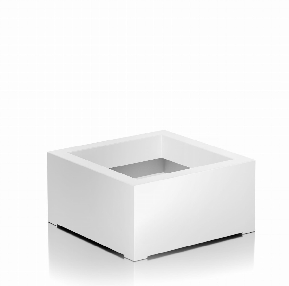 Donica CUBO - 100X100X60 BIAŁY POŁYSK