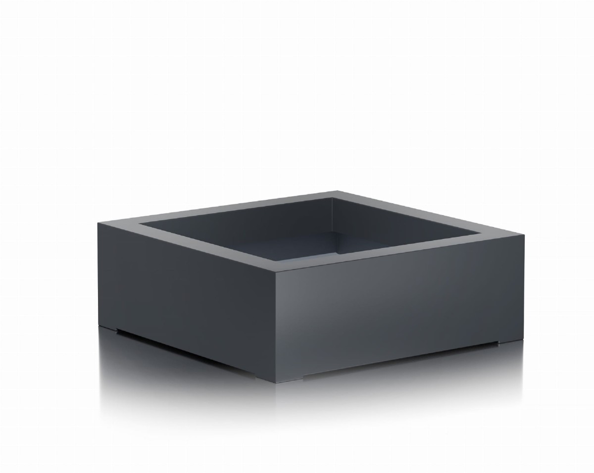 Donica CUBO - 100X100X40 ANTRACYT MAT