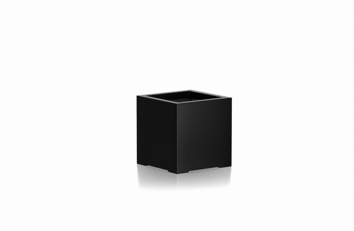 Donica CUBO 40x40x40 CZARNY POŁYSK