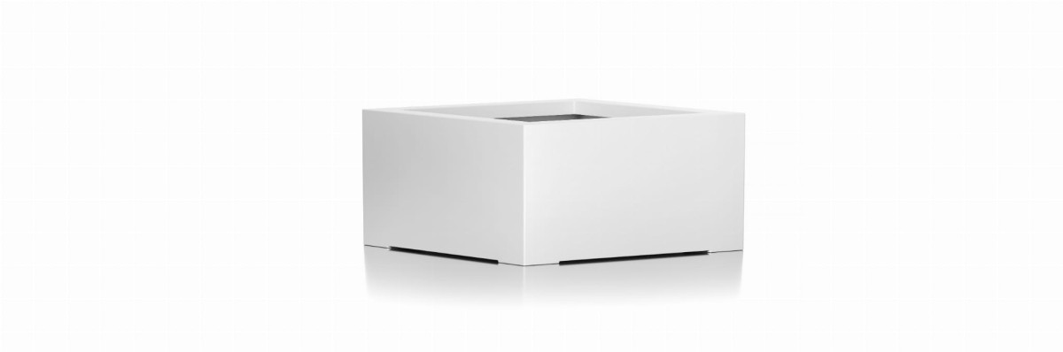 Donica CUBO - 80x80x40 BIAŁY POŁYSK