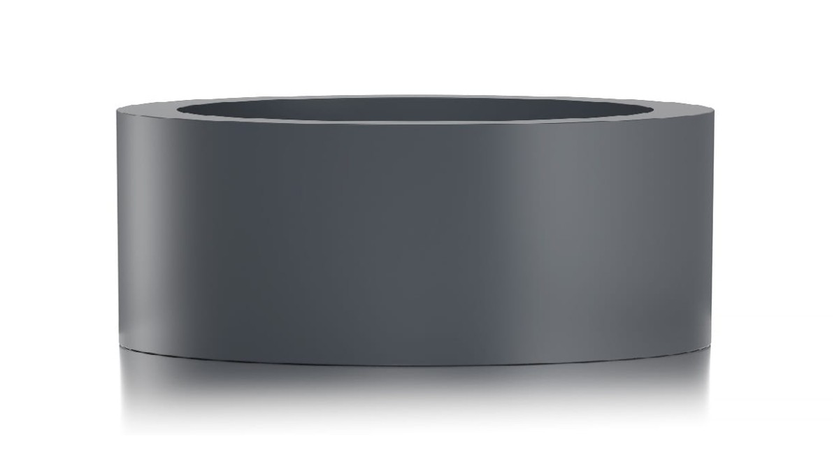 Donica CIRCULO Ø100x40 ANTRACYT MAT
