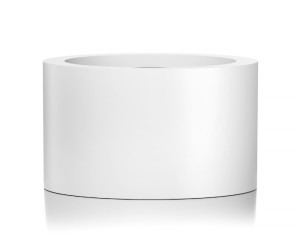Donica CIRCULO Ø100x60 BIAŁY POŁYSK