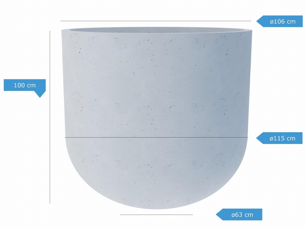 DONICA BETONOWA BOWL F115XH100CM