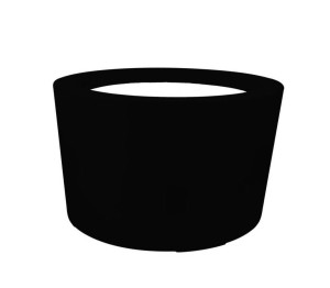 Donica  CIRCULO Ø130x100 CZARNY POŁYSK
